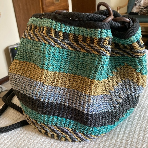 Straw shoulder handbag - Picture 2 of 7